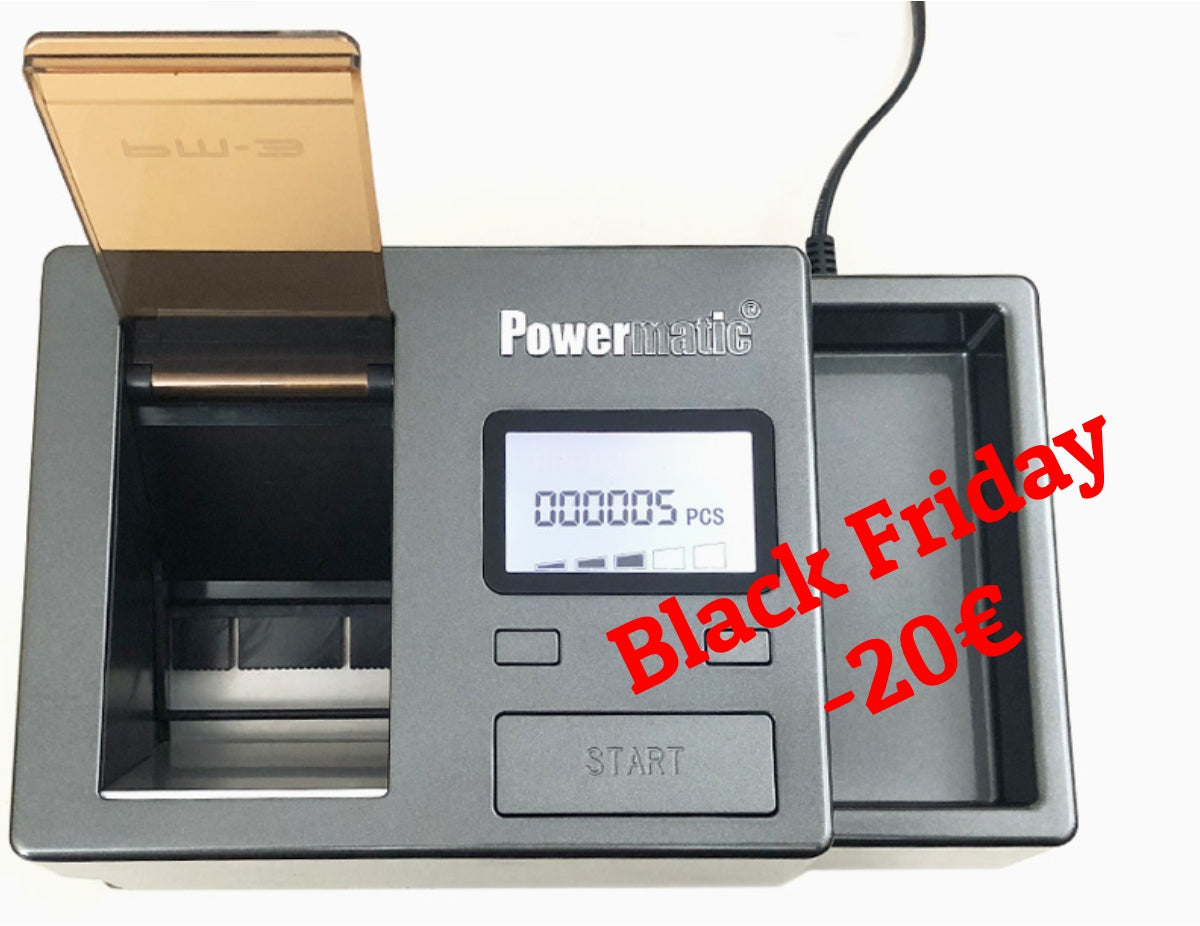 Powermatic 3+ - Black Friday Angebot - die beste elektrische Zigarettenstopfmaschine - Versandkostenfrei